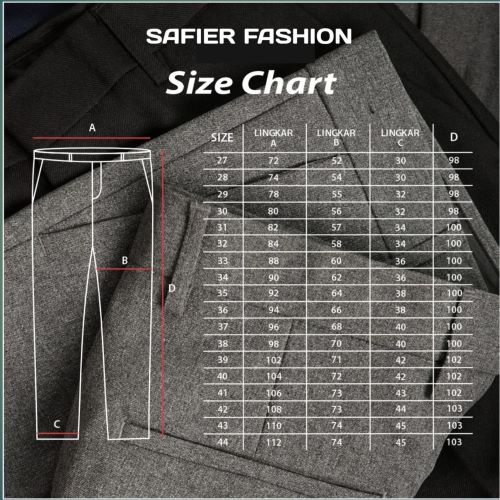 Celana Kerja Pria Kantor Panjang Model Slim Fit Murah Bahan Semi Wol Vocxy