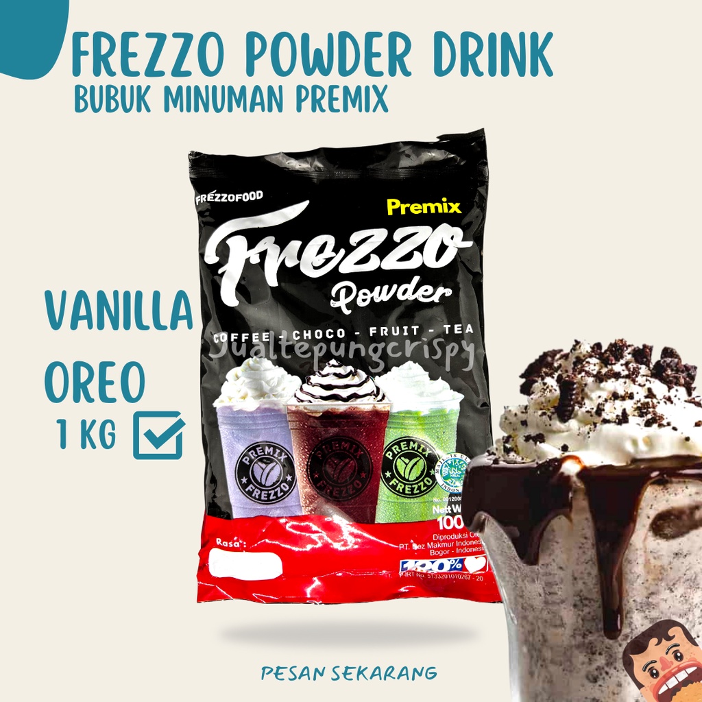 Frezzo Bubuk Minuman Rasa Vanilla Oreoo / Vanilla Oreoo Powder 1 Kg