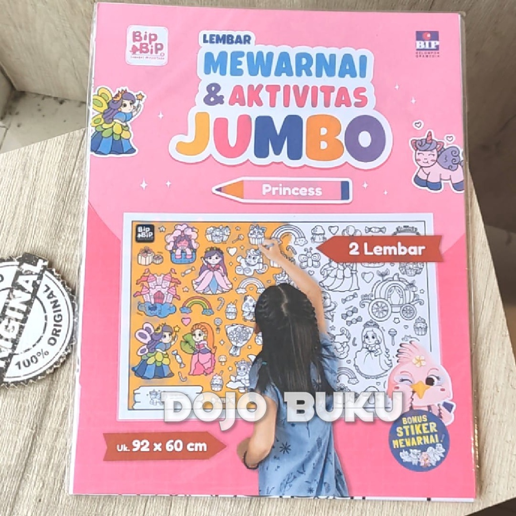 Buku Lembar Mewarnai &amp; Aktivitas Jumbo by Bip