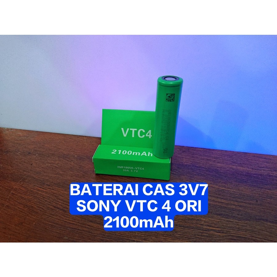 Baterai Cas 3V7 SONY VTC4 Baterai Cas 18650 SONY VTC 4 2100mAH ORI
