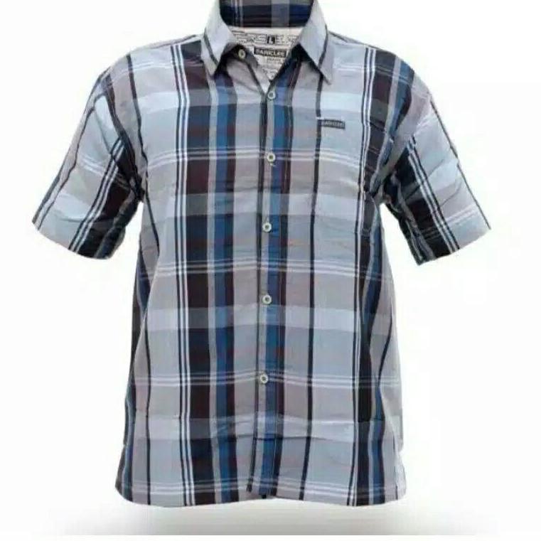 SPECIAL PRICE BIG SALE KEMEJA KOTAK KOTAK PRIA STRIPE LENGAN PENDEK||KEMEJA BAPAK BAPAK MOTIF SALUR 