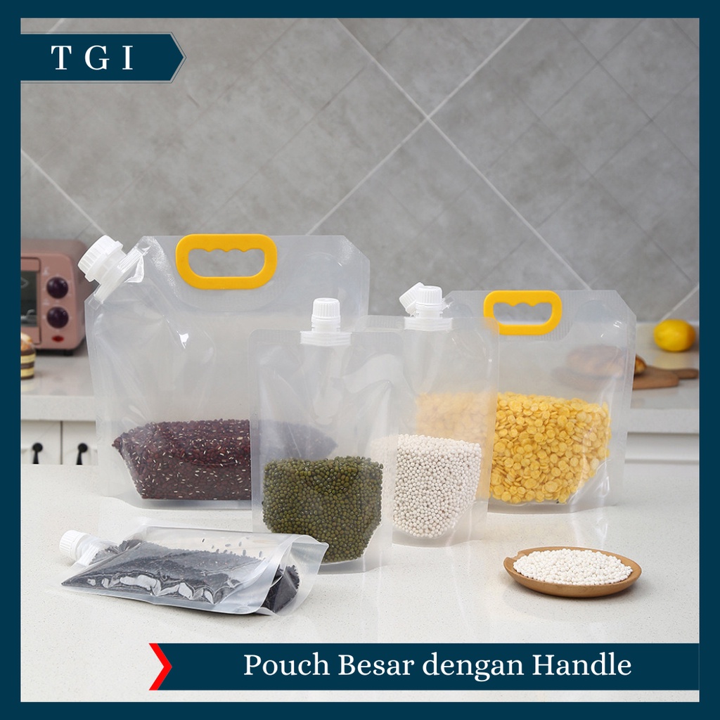 TGI - TAS POUCH KEMASAN / TAS PENYIMPANAN PORTABLE TAHAN LEMBAB / TAS POUCH PENYIMPANAN TRANSPARAN / KANTONG SEGEL PENYIMPANAN