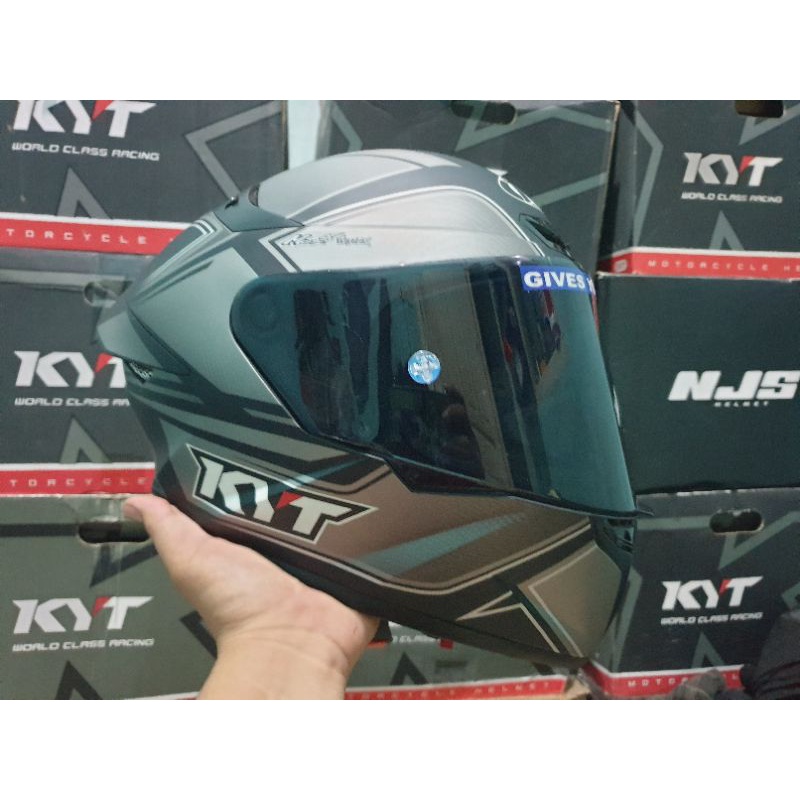 KYT TT COURSE TOURIST GREY BEKAS TERMURAH