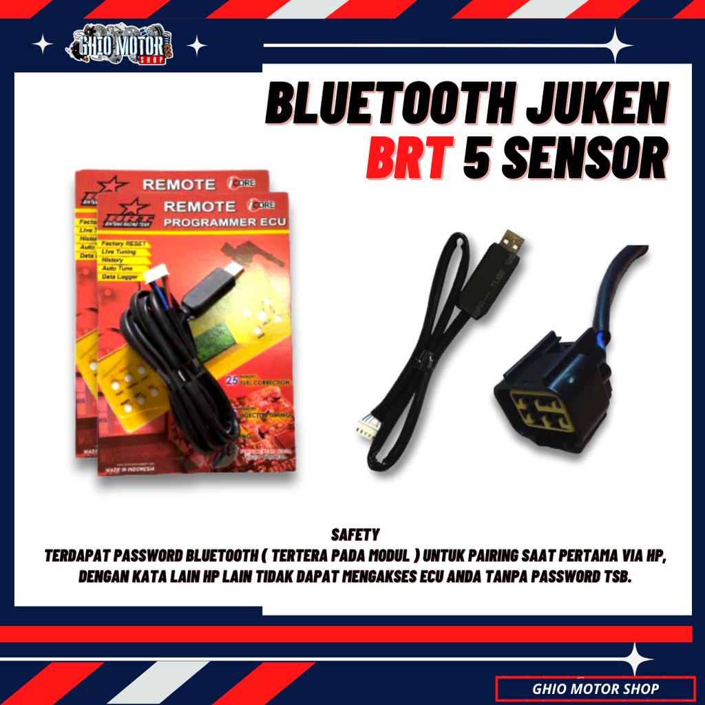 BLUETOOTH JUKEN BRT 5 SENSOR BLOTOTE JUKEN 5 KABEL BLUETOOTH ECU BRT JUKEN 5 VIA HP ANDROID original