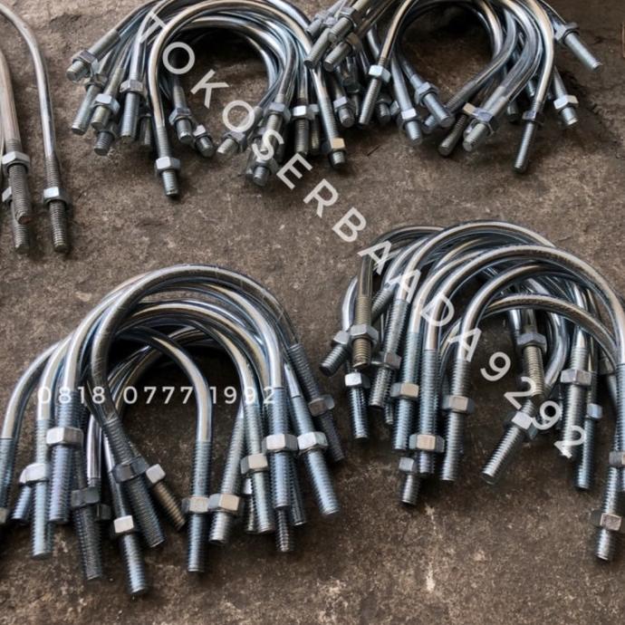 U bolt stainless 3/8 x 2 inch