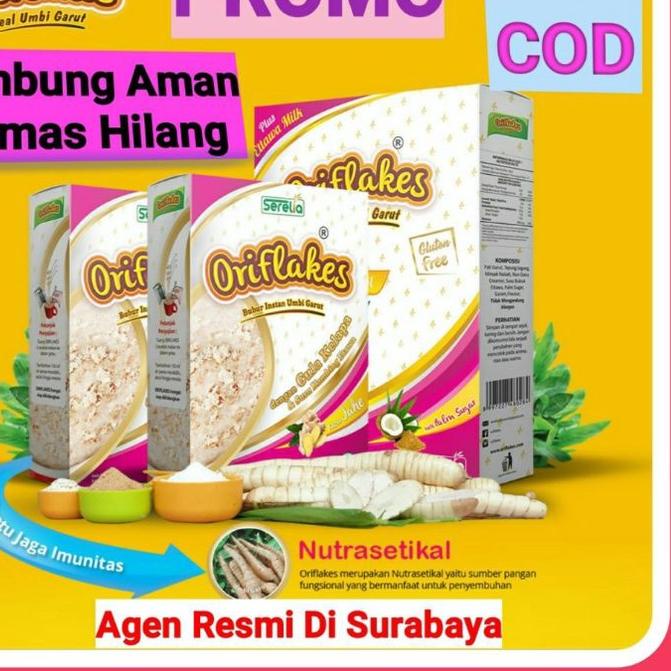 

♜ Oriflakes Sereal Umbi Garut Solusi Asam Lambung Maag Gastro Gerd 350 Gram, Oriflakes Asli ♣