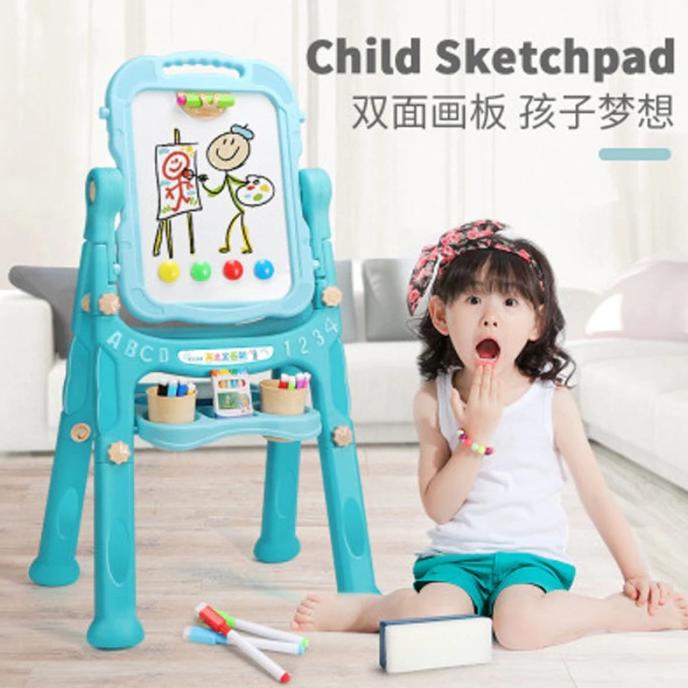

Papan Tulis Anak/Kids writing Whiteboard Erasable with 360 degree flip