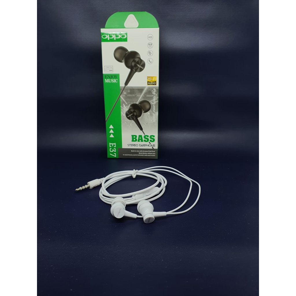 Handsfree Stereo Jack 3.5mm lengkap Mic Super ExtraBass Earphone