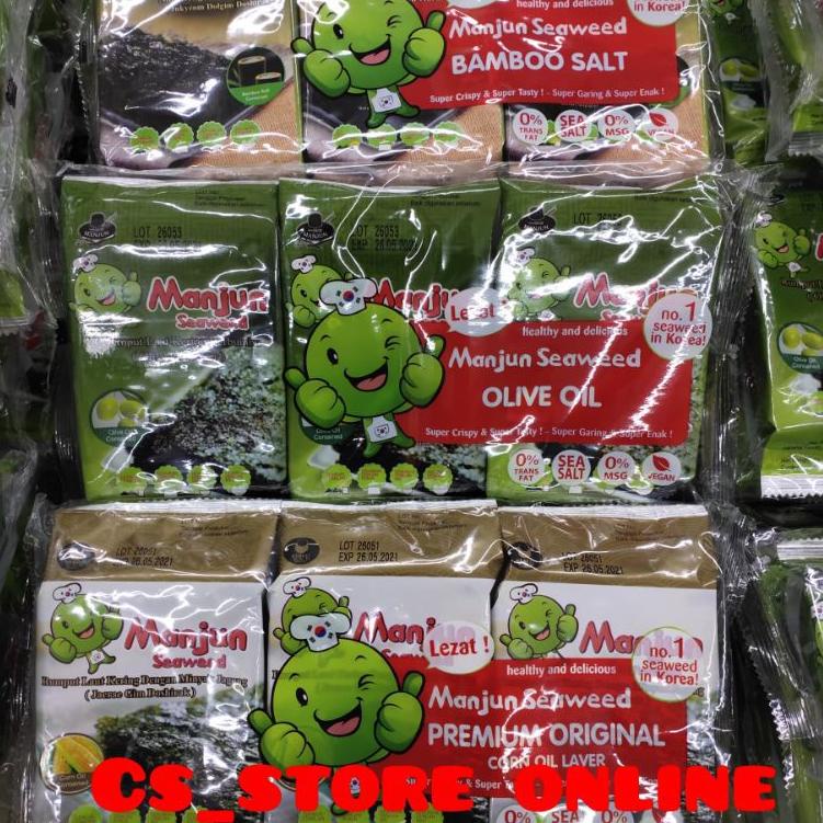 

Belanja hemat Manjun Seaweed Rumput Laut 3 x 4 gr - All Varian