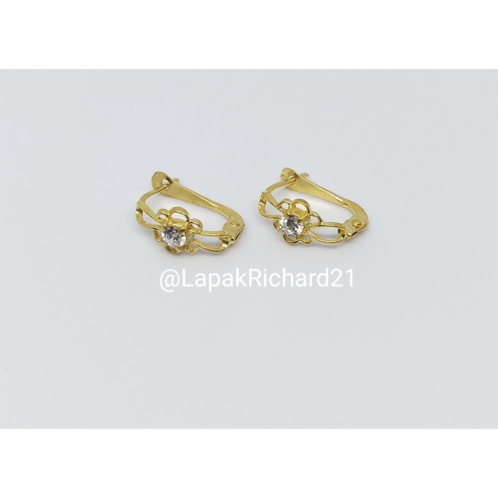 Anting emas muda perhiasan emas muda