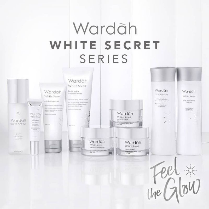 Wardah Crystal Secret Series Paket Lengkap Perawatan Wajah Kusam Flek Hitam Set Skincare Krim Siang 