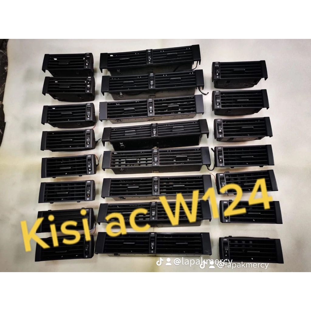 Kisi AC Mercedes Benz Mercy W124 Boxer Fullset Kanan Kiri Tengah Original