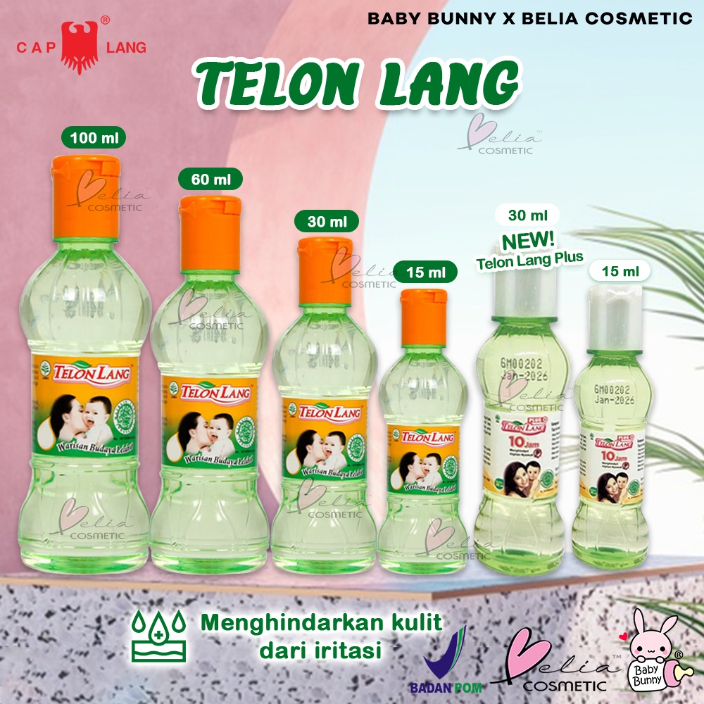 ❤ BELIA ❤ CAPLANG Telon Lang 15ml | 30ml | 60ml |100 ml | Telon Lang Plus | Minyak Telon | Minyak Tubuh | Cap Lang | BPOM