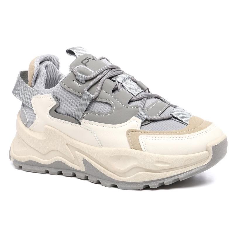 MENARIK PVN Jungkook Sepatu Sneakers Wanita Sport Shoes Grey Krem 129