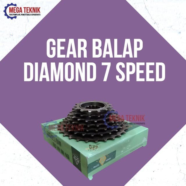 (:(:(:(] Gear Gir Balap Diamond Speed 7 Susun Drivetrain Sepeda Bike MTB