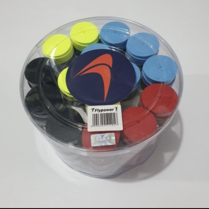 Terlaris Grip Grip Karet 1 Toples Isi 60 - Towel Grip Bulat Flypower Tipis Original