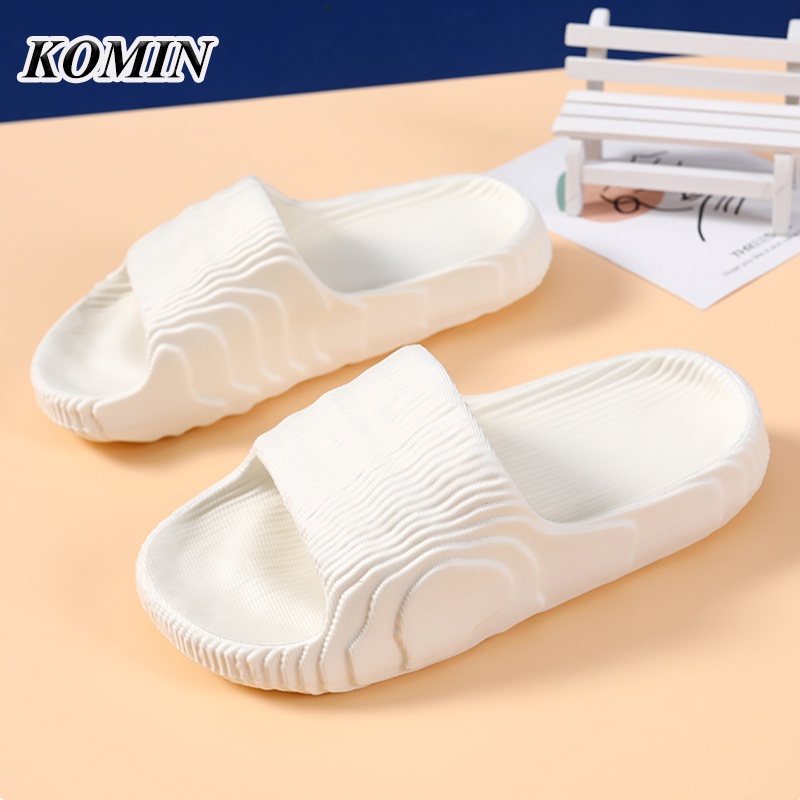 KOMIN Sandal Pria Adilette Sendal Rumah Pasangan Sandal Selop Karet EVA Non-Slip Kamar Mandi Sandal Dan Sandal Musim Panas SIZE 36-44