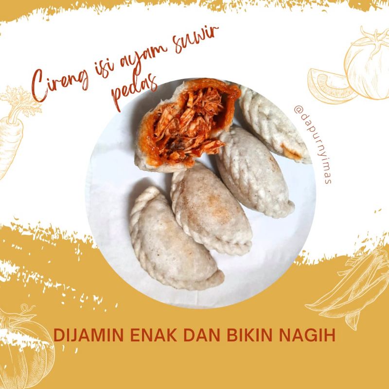 

CIRENG, CIRENG ISI AYAM, CIRENG MERCON ( isi 5 JUMBO )