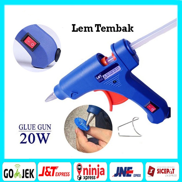 Pistol Lem Tembak / Hot Melt Glue Gun On Off / Mesin lem karton kardus