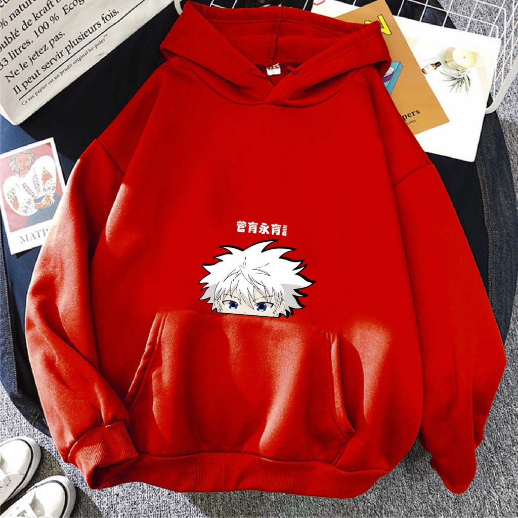 FenishaStore Sweater Hoodie Wanita ANIME KILLUA BAKA X HUNTER Size M, L, XL, XXL/ Bisa Bayar Ditempat COD