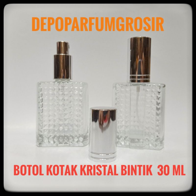 BOTOL KOSONG KOTAK BINTIK 30 ML