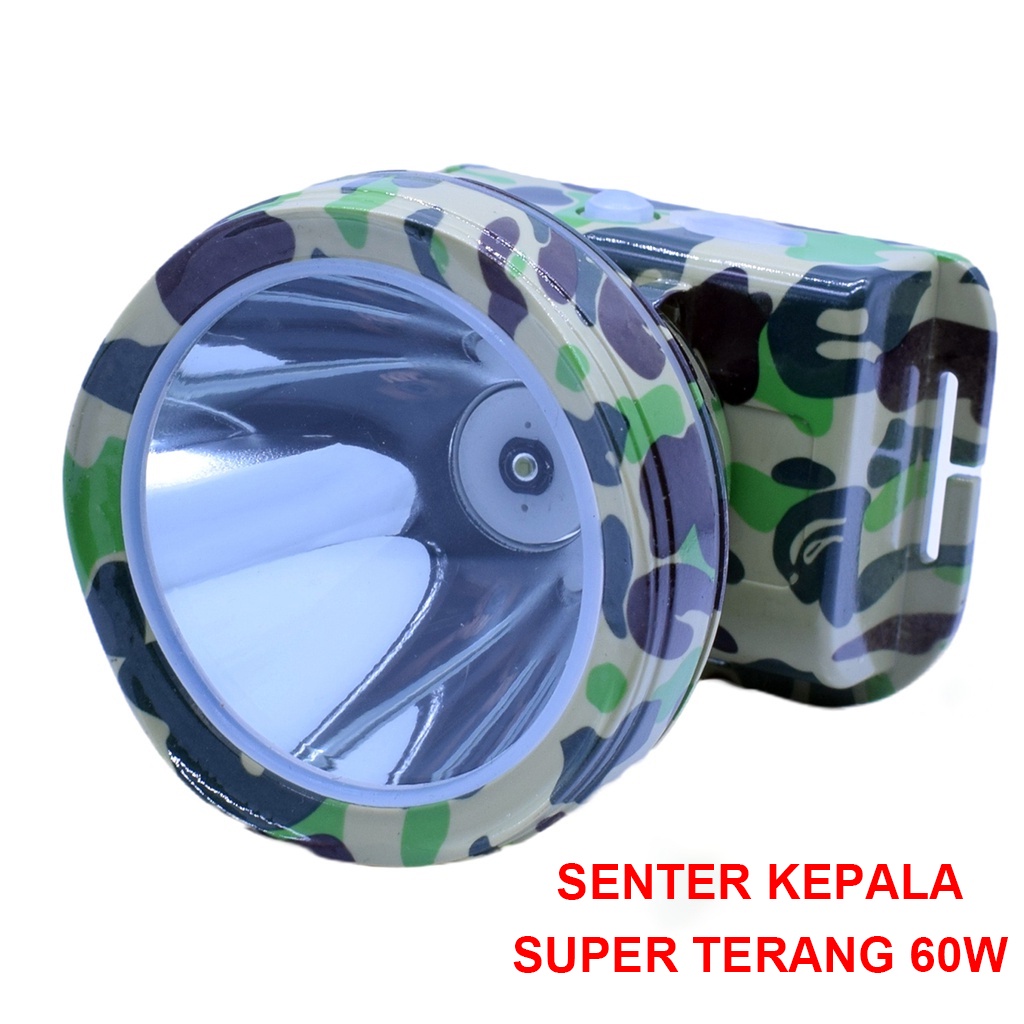 Senter Kepala Premium Professional 60W 3000mAh IP65