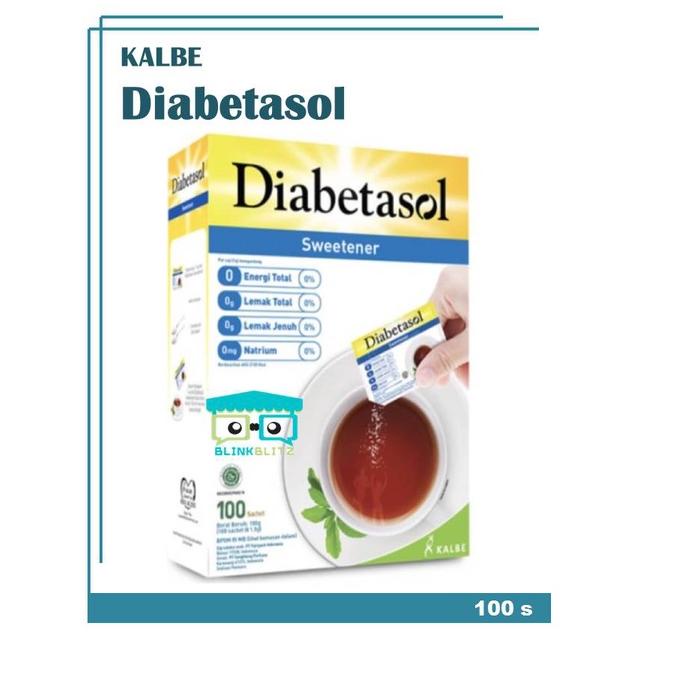 

♙ Diabetasol Sweetener Box Isi 100 Gula Diet Sachet Keto ▼