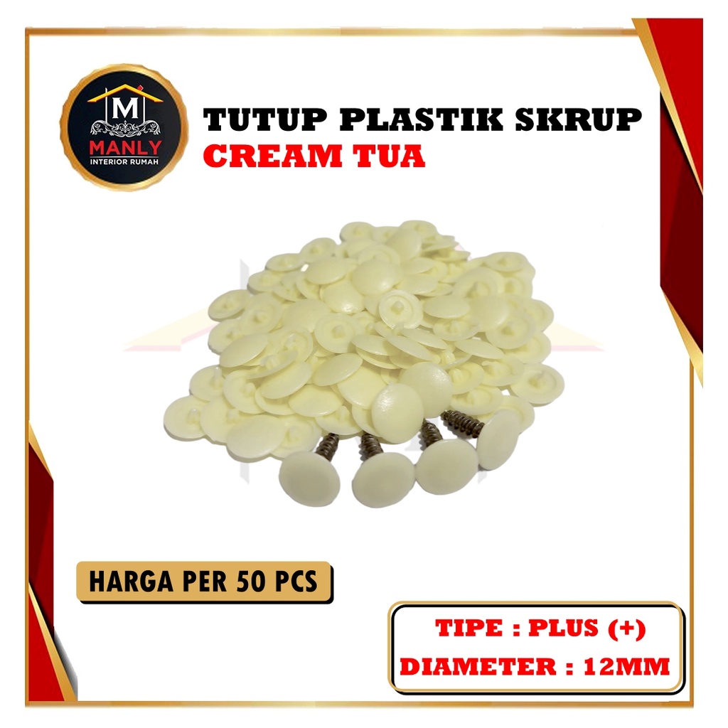 Tutup Sekrup Tutup Skrup Plastik Dop Screw Cap Cover Skrup MURAH