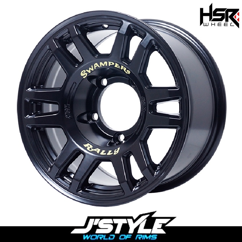 VELG RING 15 JIMNY,KATANA,ESCUDO,TAFT,DLL HSR SWAMPERS BLACK
