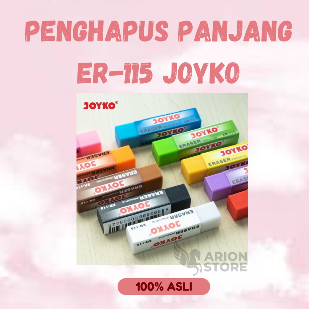 

[ARION STORE] Penghapus Pensil Joyko Warna Warni ER-115 [PCS]