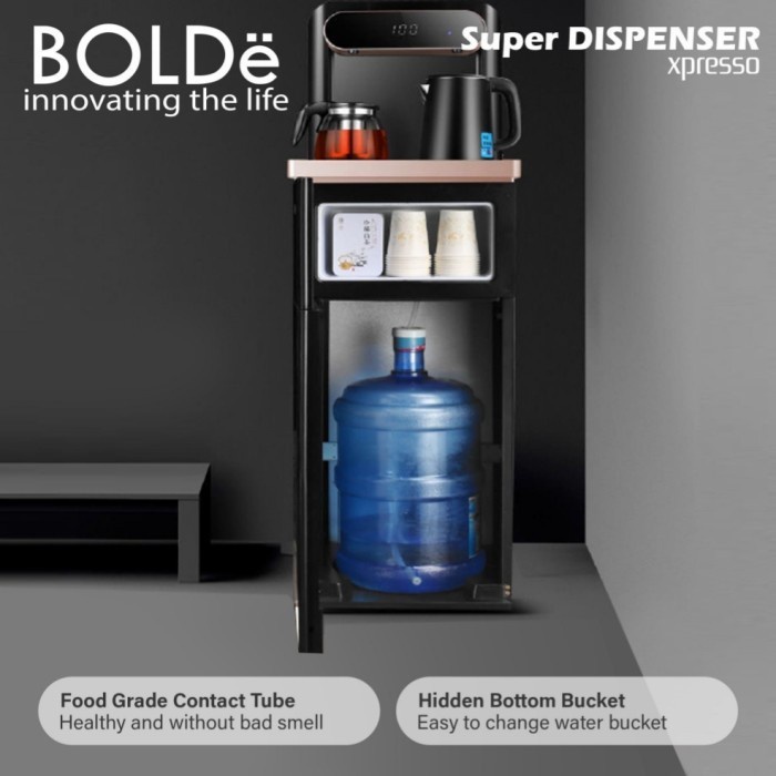 Bolde Smart Dispenser Xpresso Espresso Air Galon Bawah Touch Screen