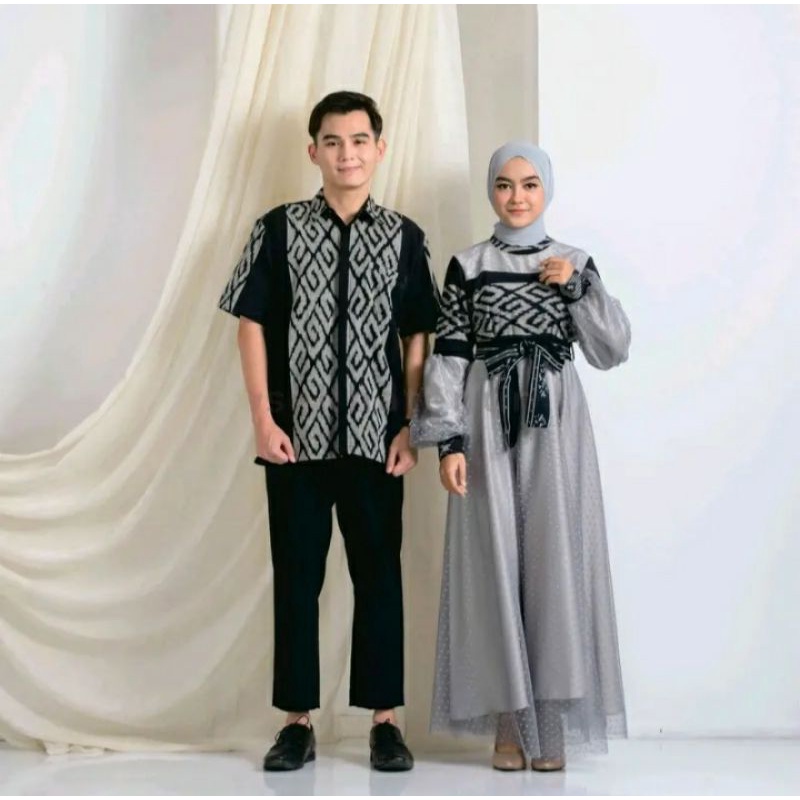 Set Couple Tenun | Baju Couple Tenun | Baju Kondangan