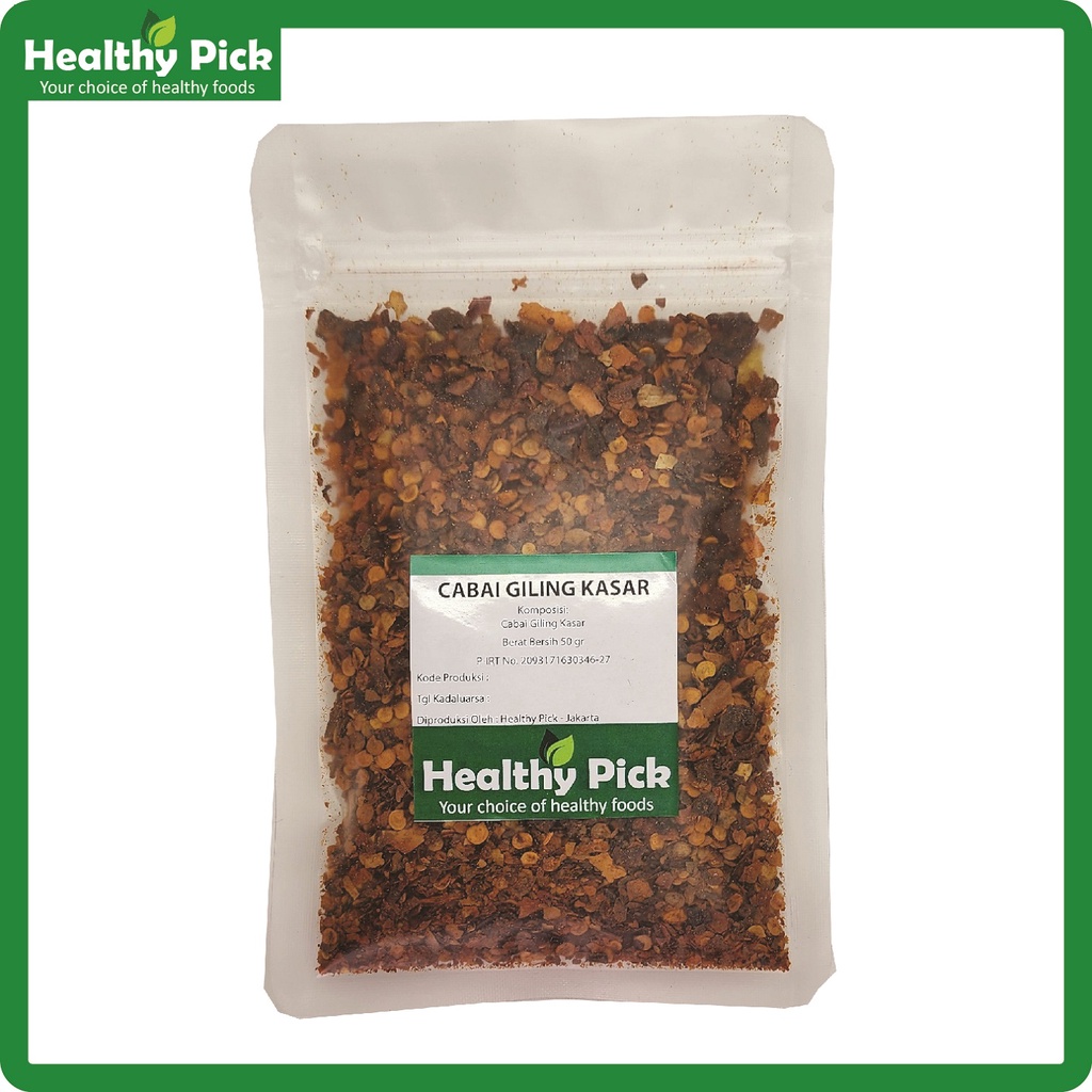 

Chili Flakes / Crushed Chili /Cabe Giling Kasar /Cabe Bubuk Kasar 50gr
