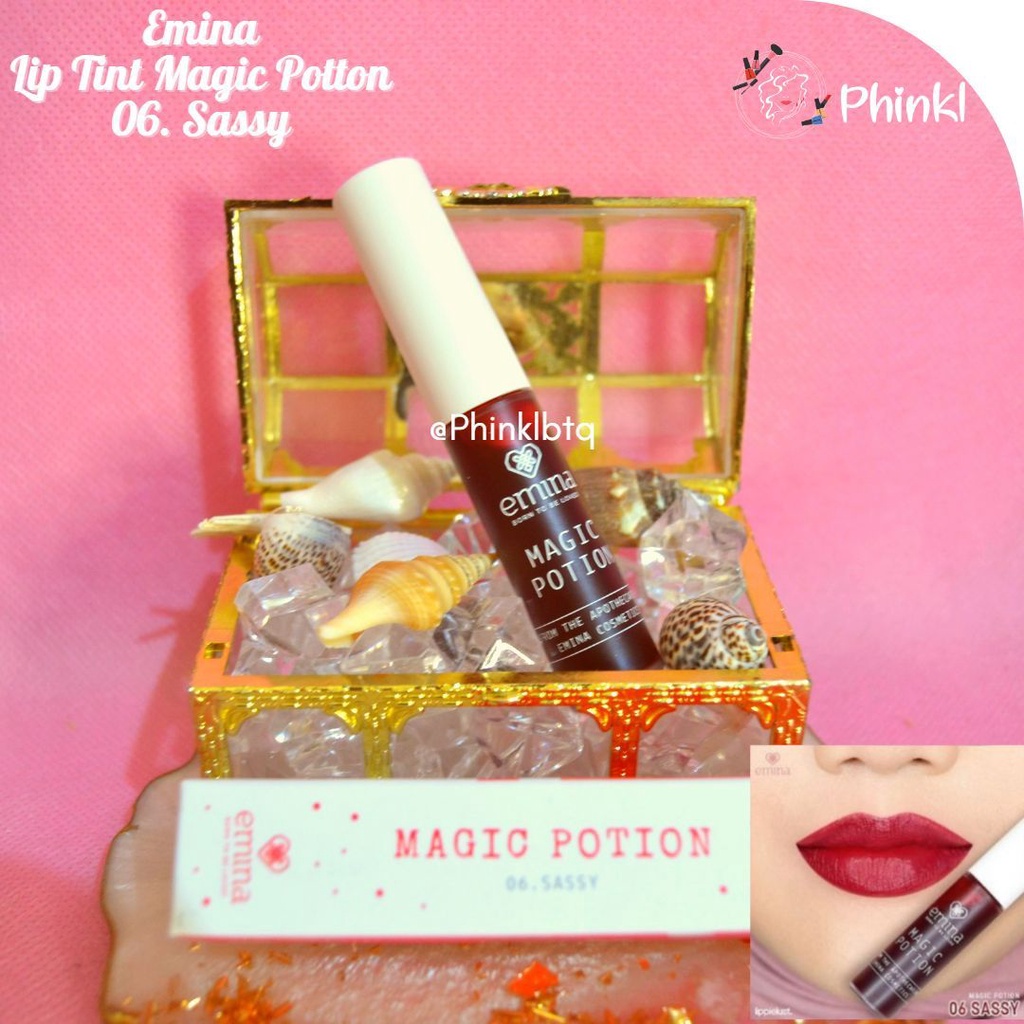 `ღ´ PHINKL `ღ´ ╰☆☆ 𝔢мιℕά ☆☆╮ Emina Magic Potion Lip Tint ala korea ombre cocok untuk remaja