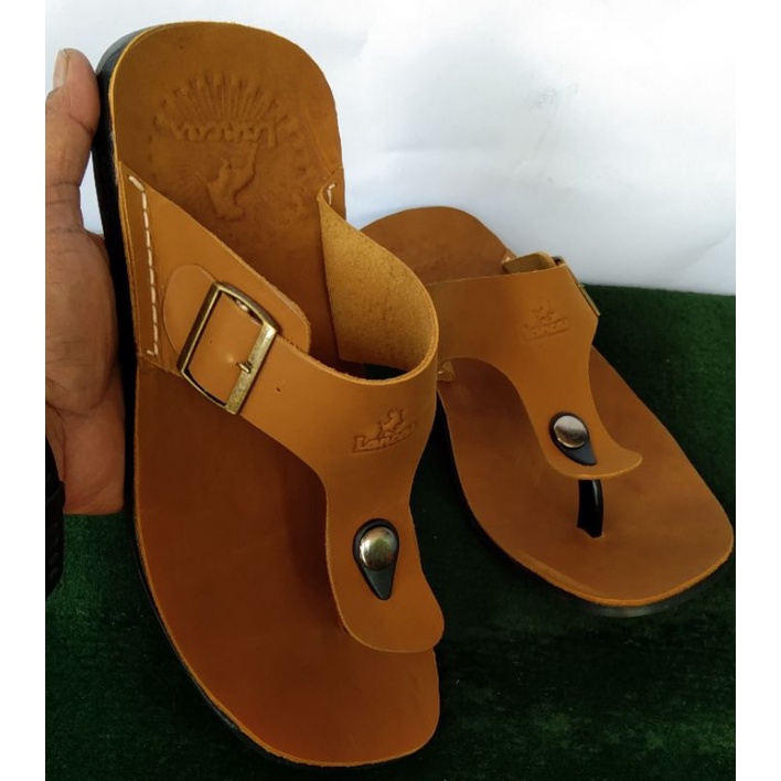 sandal kulit asli untuk pria berkualitas tinggi