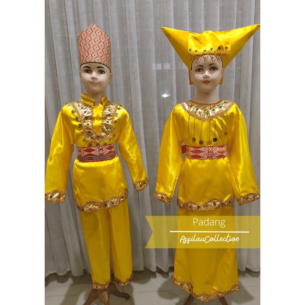 Baju adat anak Sumatera Barat/Padang satuan (Laki/Cewek)