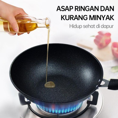 BEST SELLER Panci teflon set lengkap teflon Warna Cookware Frypan Saucepan panci set 9 PCS COD