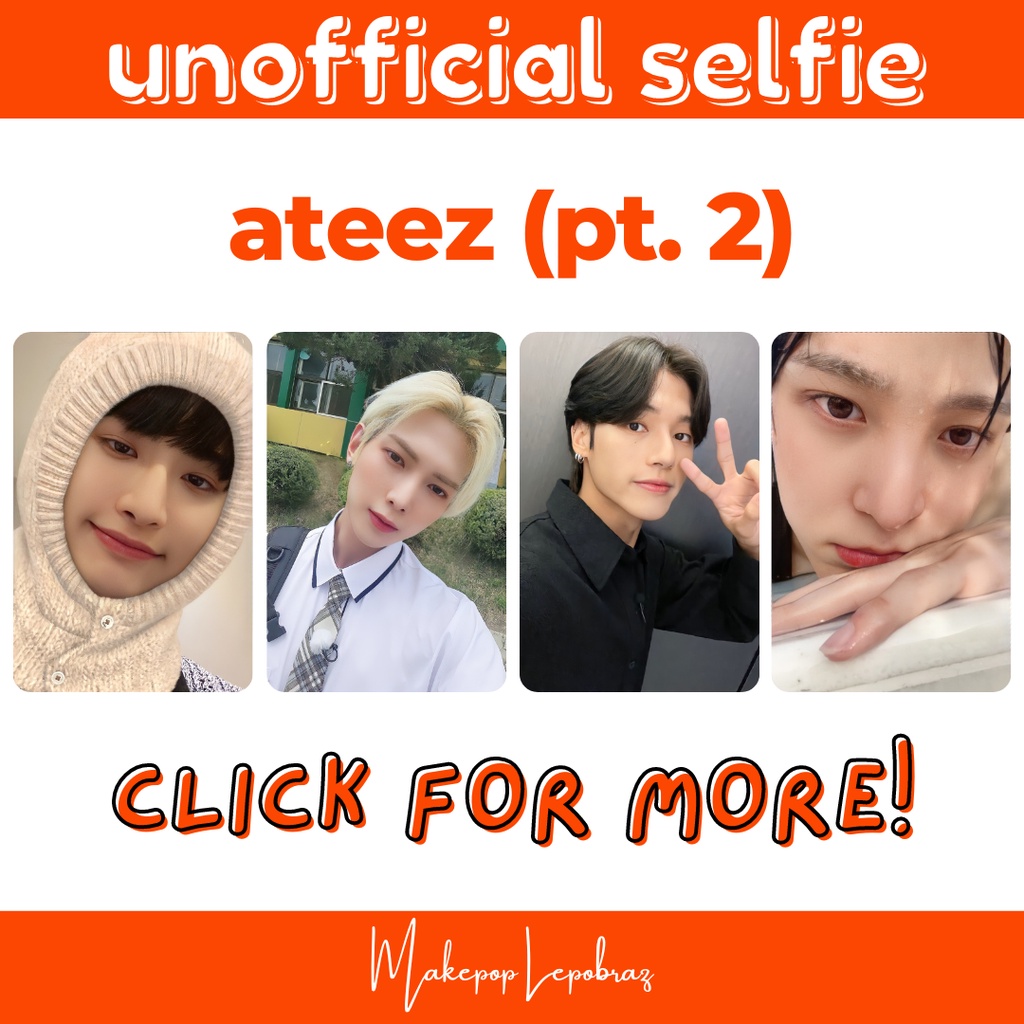 [PART 2] [MIN. 5 PC] ATEEZ UNOFFICIAL SELFIE - BOYFRIENDABLE PC SEONGHWA YEOSANG WOOYOUNG YUNHO