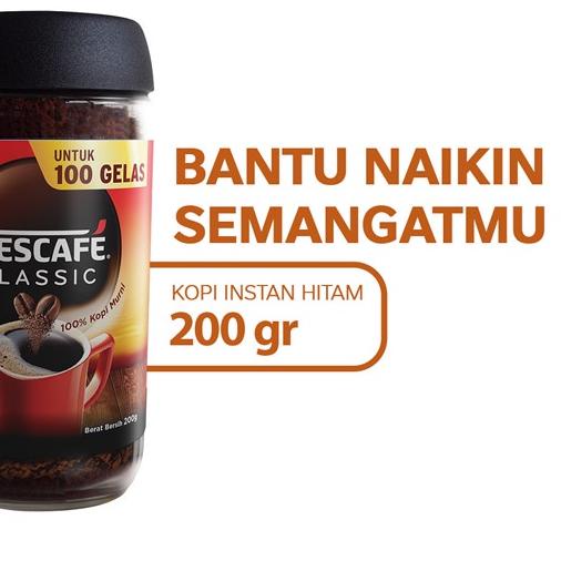 

✽ NESCAFE Classic Kopi Instan Kopi Hitam 200g Jar ◊