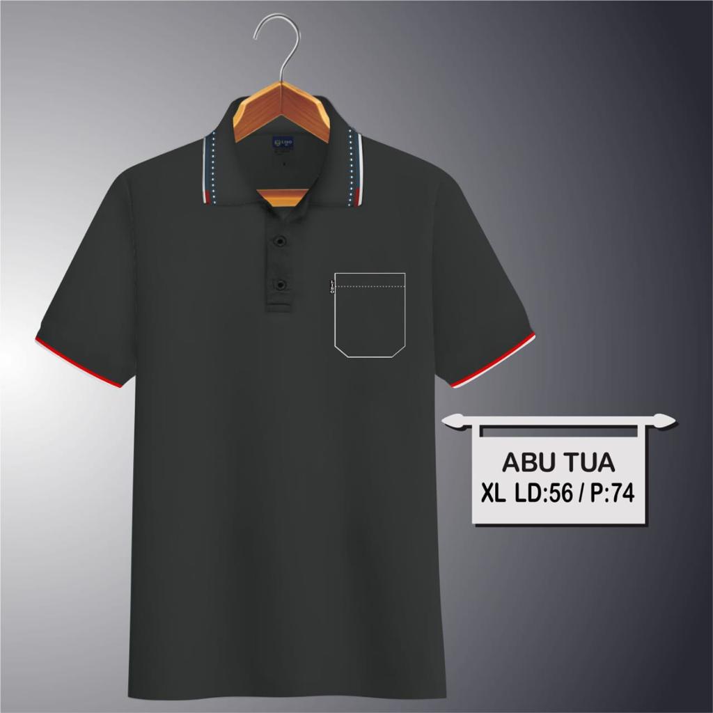 Noveli wear - Kaos kerah pria polo sport saku | kaos polo pria saku dewasa lengan pendek 04