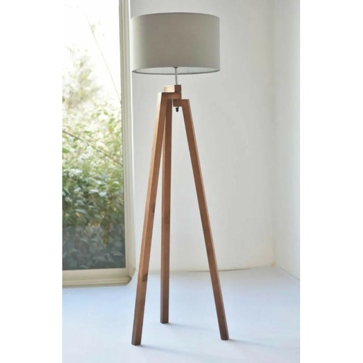Lampu Lantai Tripod Kayu Skandinavia PROMO STANDING LAMP