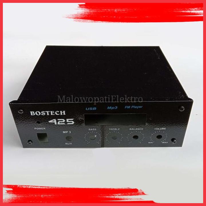 (MLW) Box Bostech 425 Power Amplifier Lubang USB Mp3 BLUETOOTH