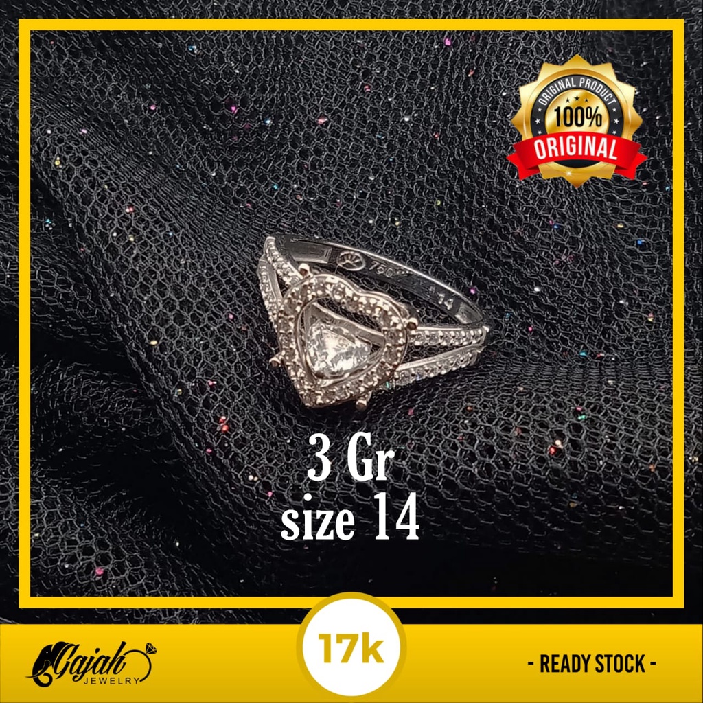 Cincin Emas 17K - 3 Gr Kadar 750 - 4343