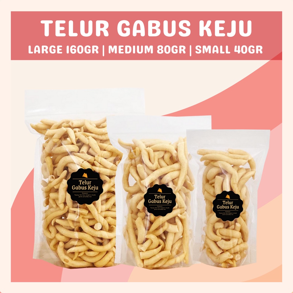 [DELISH SNACKS] Telur Gabus Keju / Wijen (L) / Snack Cemilan / Camilan Enak Asin Gurih Renyah