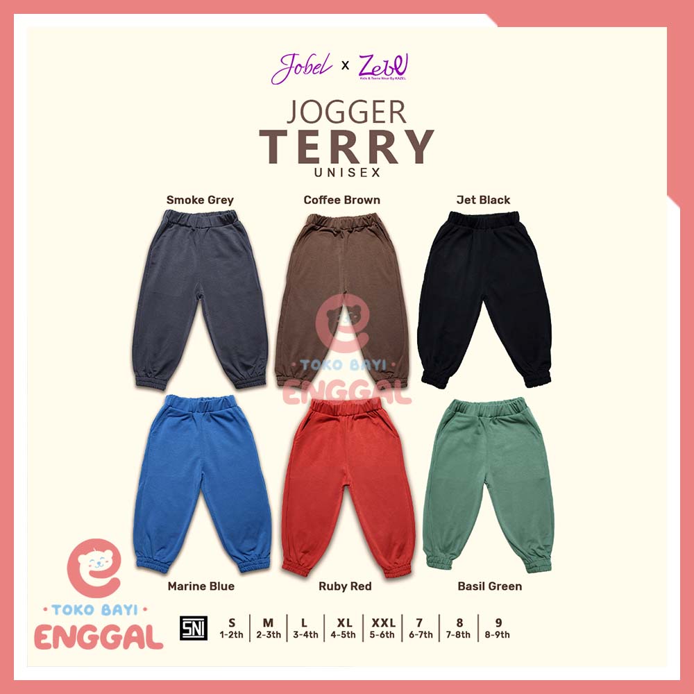 Jobel x Zebe Jogger Terry Unisex 1-5 Tahun