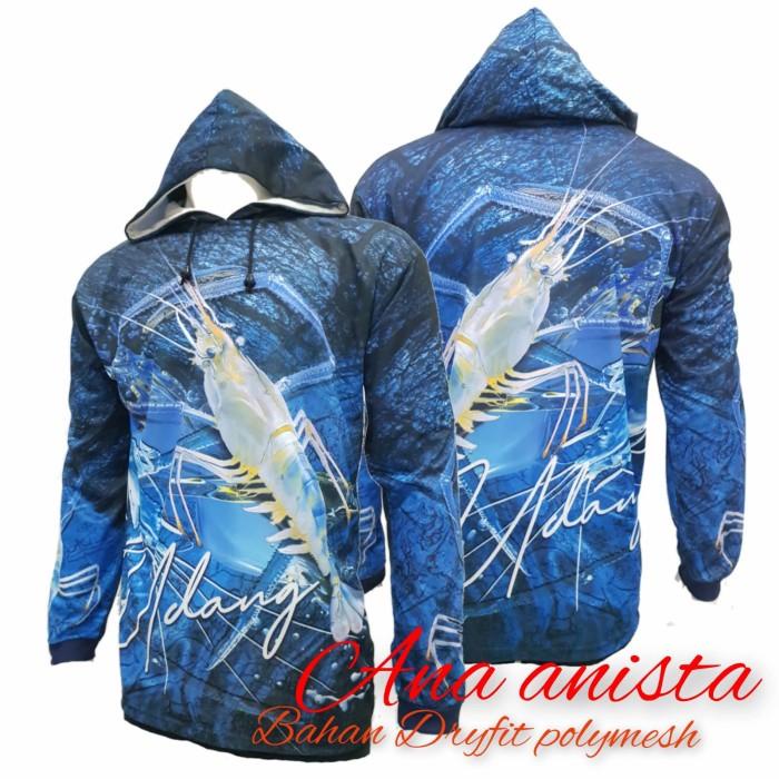 Best Seller Kaos Jersey Mancing Udang Galah Capit Biru