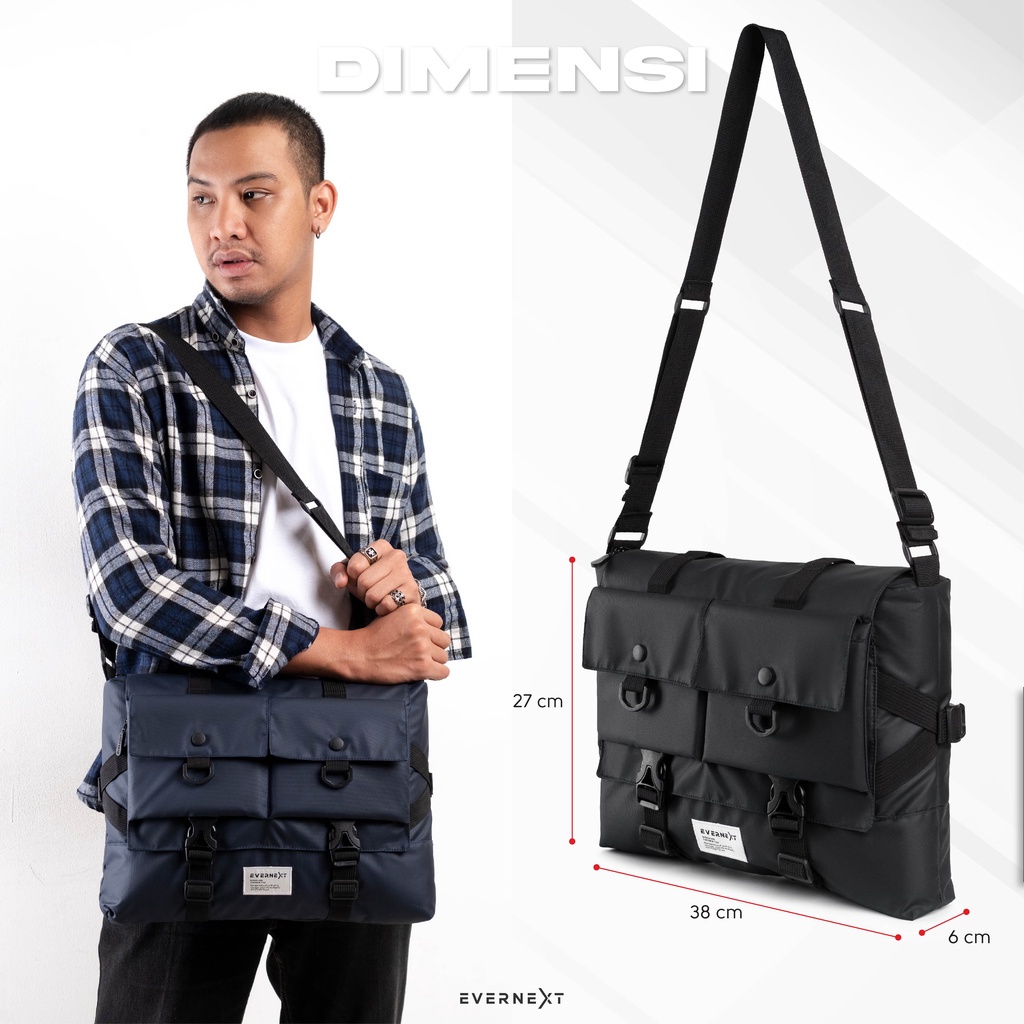 Tas selempang slingbag kaum milenial waterproof muat laptop 14 - 15.6 inch unisex pria terbaru tas sling bag laptop asus acer lenovo anti air tas waist bag pria kualitas eksklusif distro outdoor tas shoulder bag tas selempang bahu pria tas cowok laki laki