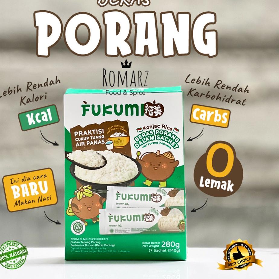 

➶ FUKUMI BERAS PORANG 100% ORIGINAL BOX 280gr | BERAS SHIRATAKI (Isi 7) ❀