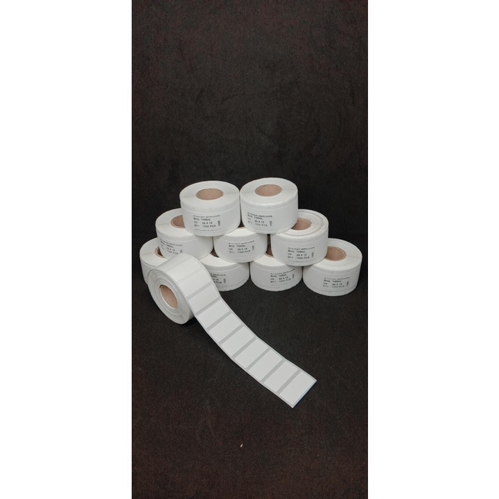 LABEL THERMAL BARCODE 33X15 1 LINE/2 LINE ISI 1000 LABEL HARGA STOK STIKER MAKANAN MINUMAN