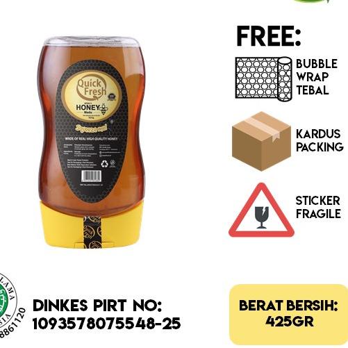 

⅍ [ANTI PECAH] Quick Fresh Honey / Asli 425G (Squeeze) ❈